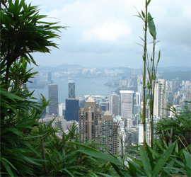 Vue de Hong Kong depuis le Pic Victoria - Photo Guillaume Duchene © Sejour-Chine.com